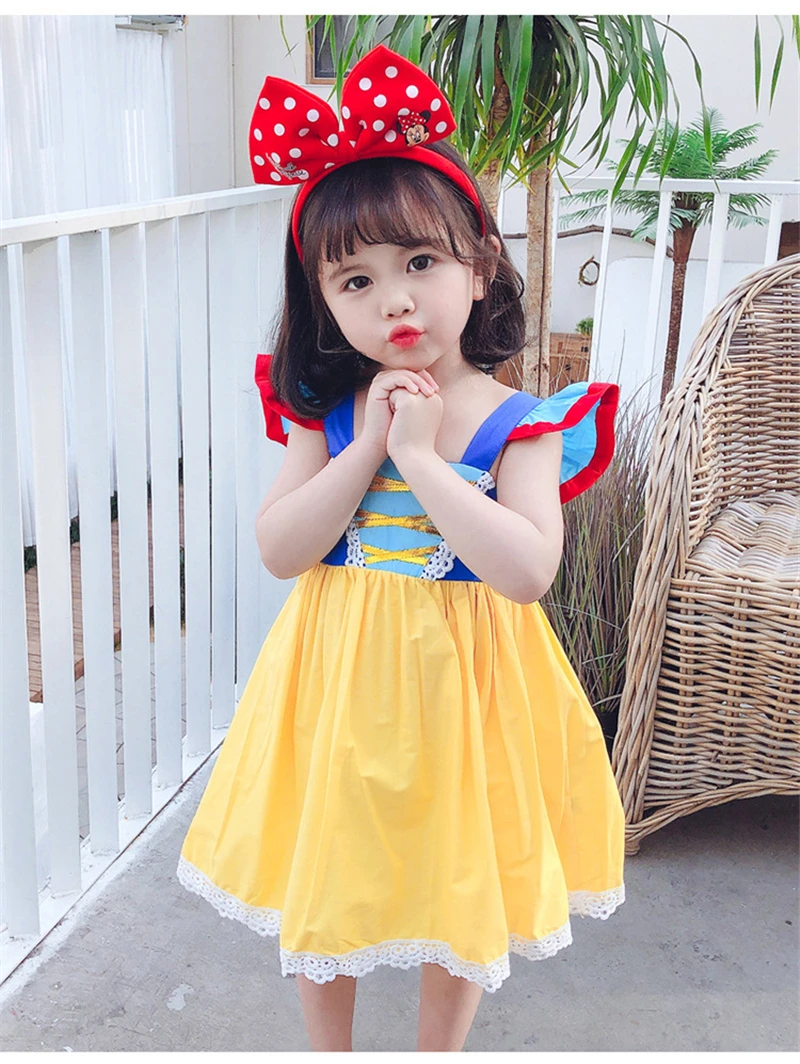 白雪姫のドレスサイズ 7 子供服コスプレ服の少年 4 年チュチュドレスウェディングドレスプリンセスドレスフラワーガールシャオ呂真央 Aliexpress