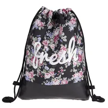 AliExpress с перекрестной каймой Лидер продаж кожаный подошва модный мешок с кулиской с принтом AliExpress Лидер продаж женский рюкзак с Кулиской