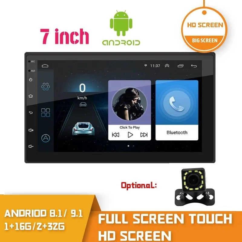 2 Din 2.5D Touch Screen Android Car Radio GPS Car Audio WiFi DVD MP5 2din Android FM Setero Receiver 2 Din Multimedia Player|Car Radios| - AliExpress