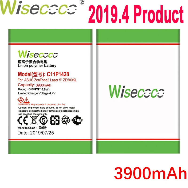 

WISECOCO 4350mAh C11P1428 Battery For ASUS ZenFone2 Laser 5" ZE500KL ZE500KG Z00ED Phone Latest Production+Tracking Number