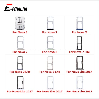 

Sim Card Tray Socket Slot Reader Adapter For HuaWei Nova 2 Lite 2017 Micro SD Card Holder Connector Container Replacement Parts