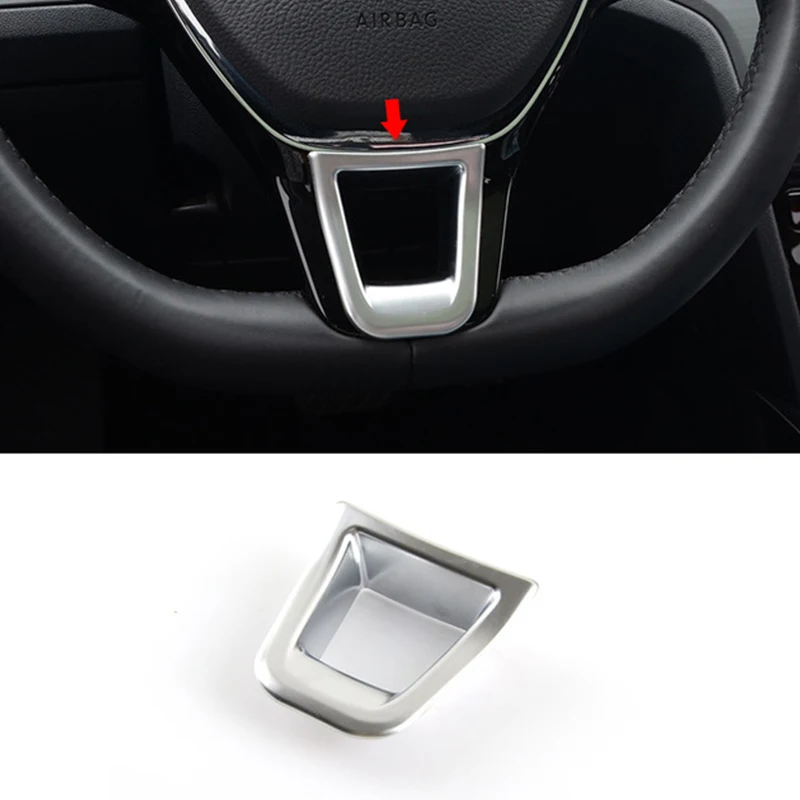 

For Tiguan MK2 2017 2018 ABS Matte Steering wheel Interior Kit Cover Trim accessories car styling 1pcs