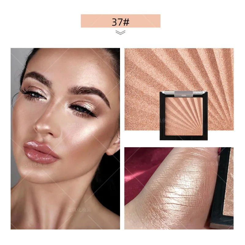 7 Colors Highlight Powder Brighten Skin Color Long-lasting Shiny Highlighter Powder Cosmetic Beauty
