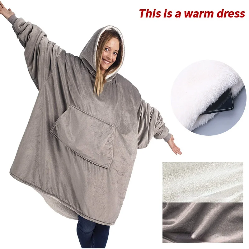 Robe Thick Winter Blankets Robe Blanket Sweatshirt Blankets Sofas