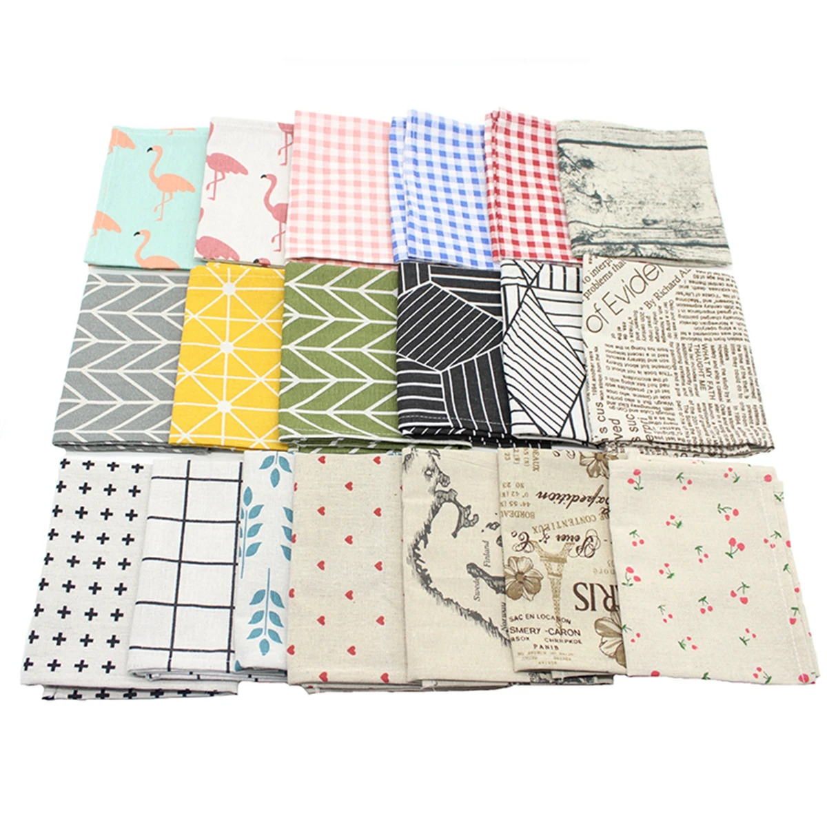 Хлопковые льняные клетчатые коврики на стол салфетки японский стиль ткань посуда домашний текстиль носовой платок из полиэстера