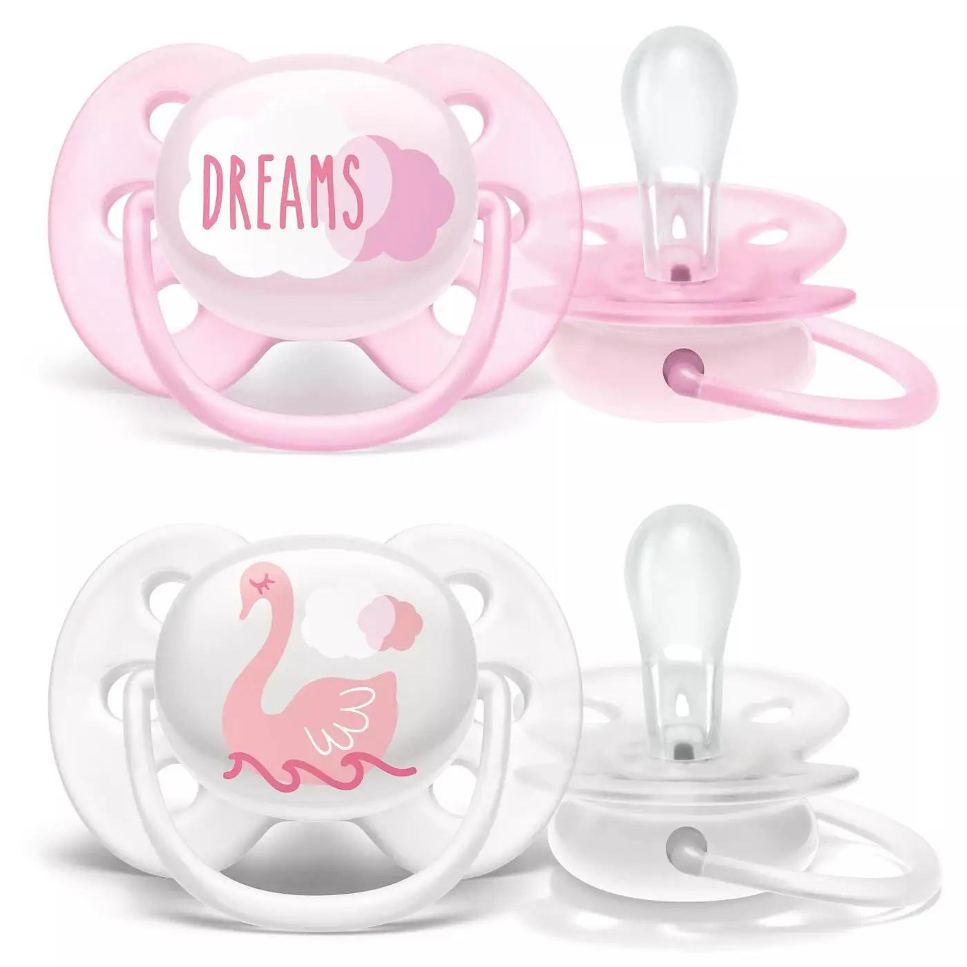 Philips Avent Пустышка ultra soft для девочки 0-6 мес 2шт SCF222/02 | Мать и ребенок