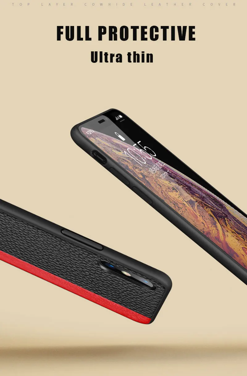 Деловой Роскошный чехол из натуральной кожи для нового iPhone 8 7 Plus X Xs Max XR Phone 360 противоударный полный защитный чехол s Cover
