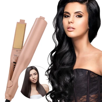 

2-in-1 Hair Curling & Straightening Iron Hair Curler Flat Iron Hair Straighteners Roller Styler Curler Tools freeshipping
