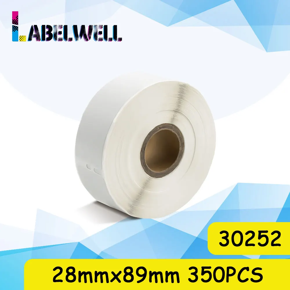 Labelwell 1 рулон/350 шт Совместимость с Dymo LW 30252 адресные этикетки 28 мм * 89 DYMO LabelWriter 450/450