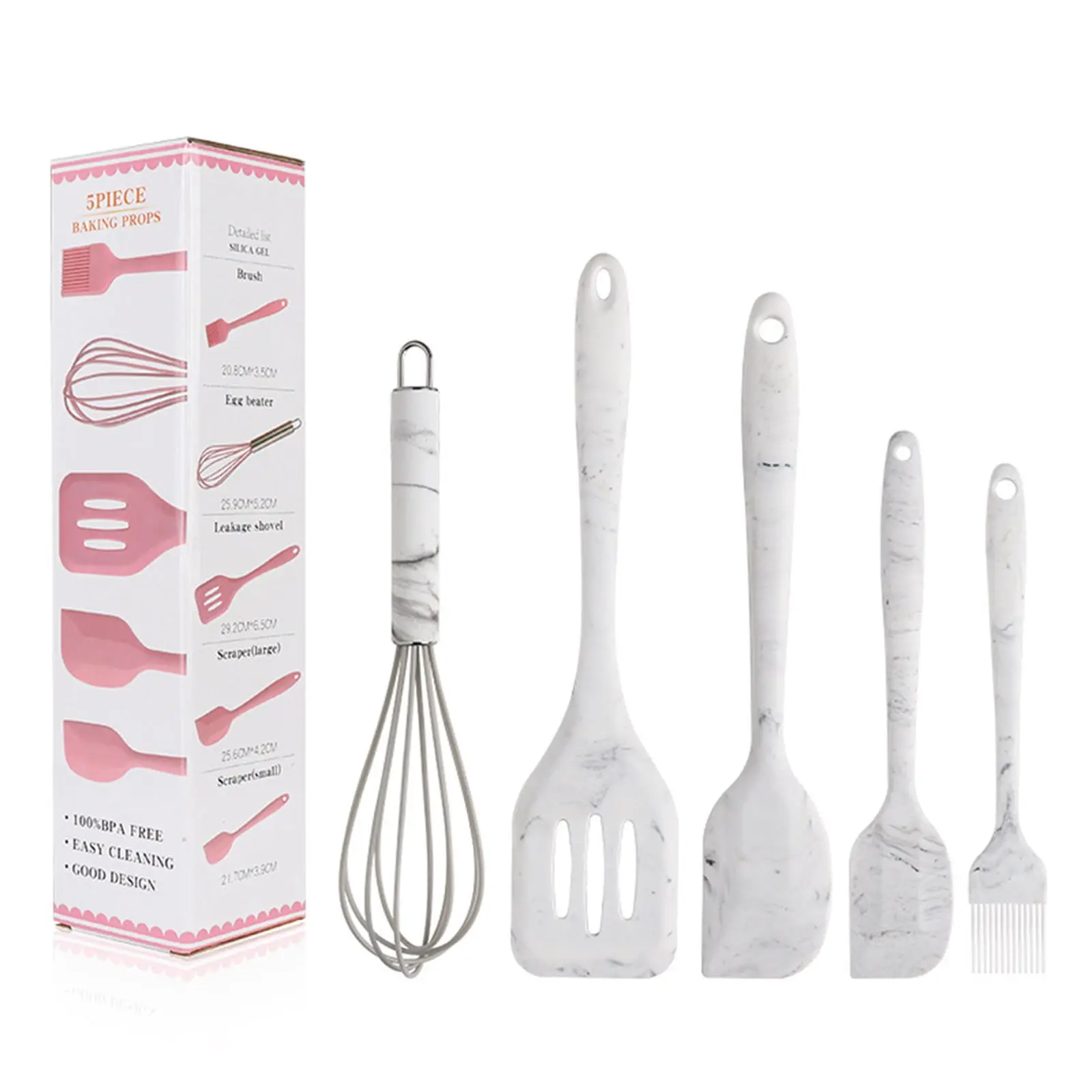 5pcs Cooking Utensils Silicone Tools Supplies Kitchen | Дом и сад