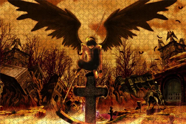 500 Piece Japanese Anime Death Note Puzzles Wooden Yagami Light Puzzles For Adults Children Educational Toys Gifts 1