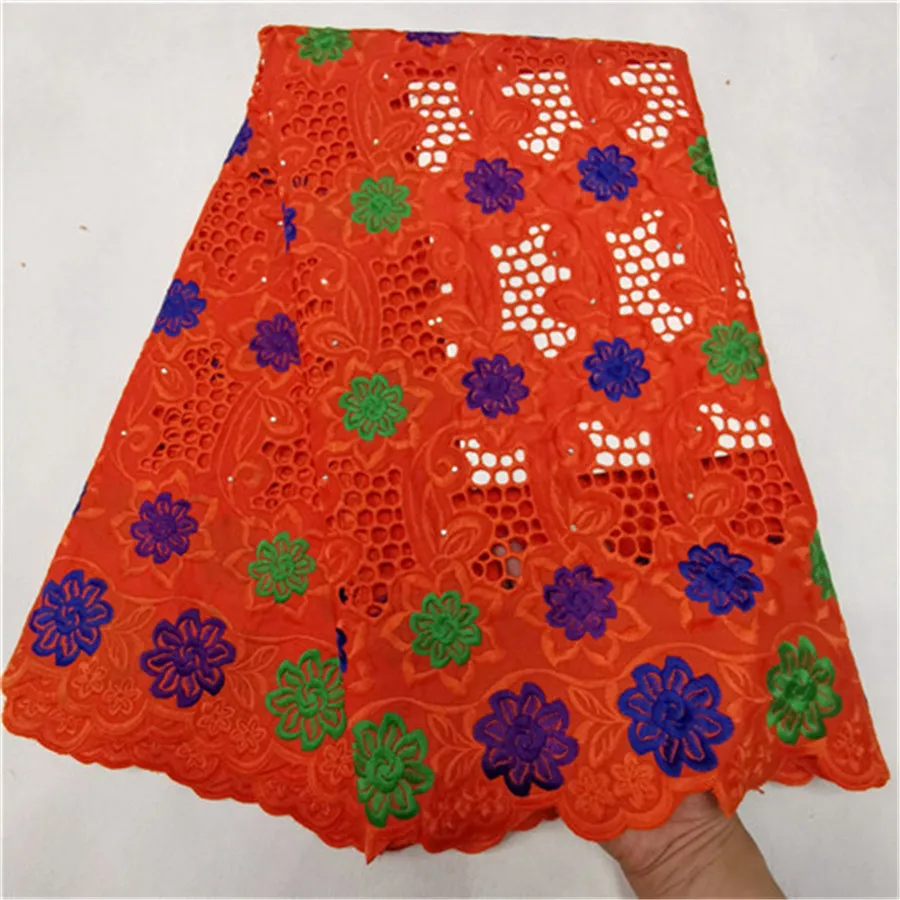 STILL FLY Африканское сухое кружево ткани хлопок Мягкий швейцарский вуаль кружева в швейцарской популярной хлопковой кружевной ткани для женщин 5 ярдов/Лот