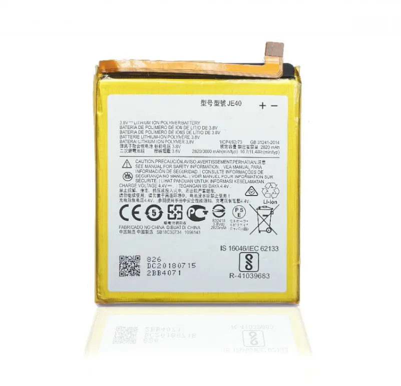 1x3000 мАч/11.4Wh JE40 Аккумулятор для сотового телефона Motorola Moto Z3 мА/ч. Bateria Batterij |