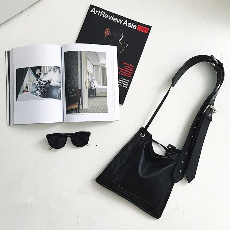 

Bag Women's 2018 New Style Shoulder Bag Women's Belt Korean-style Versatile Shoulder Bag Hong Kong Style Retro CHIC Bag Fashion