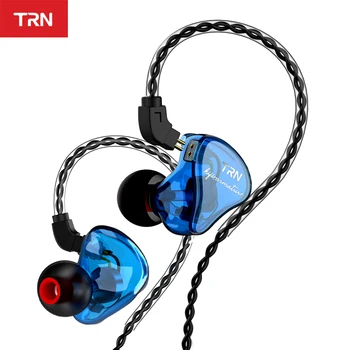 TRN IM1 1BA + 1DD híbrido en el auricular del oído Monito deporte auriculares HIFI Auriculares auriculares para