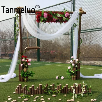 

10M Tulle Fabric For Wedding Backdrops Party Decor Curtain Ceremony Arch Drapery Venue Hanging Swag Decorations Ceiling panels