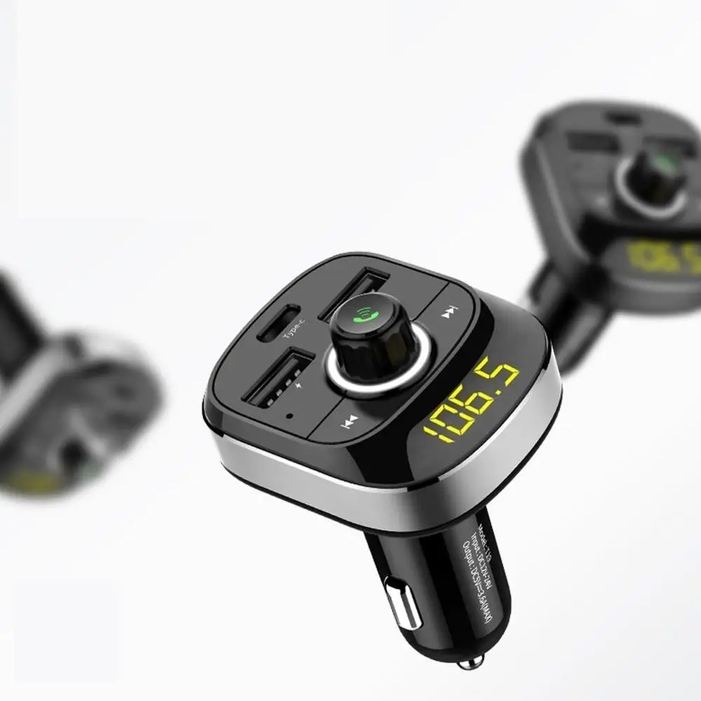 

Car MP3 Player Bluetooth FM Transmitter Hands-free Car Kit Audio MP3 Modulator Car Display USB Car Charger