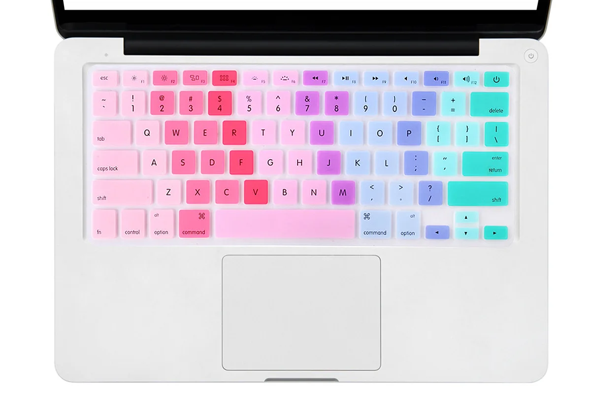 Модная пленка для клавиатуры из ТПУ Защитная кожа для Apple Macbook Air Pro retina мягкие наклейки на клавиатуру мультяшный узор