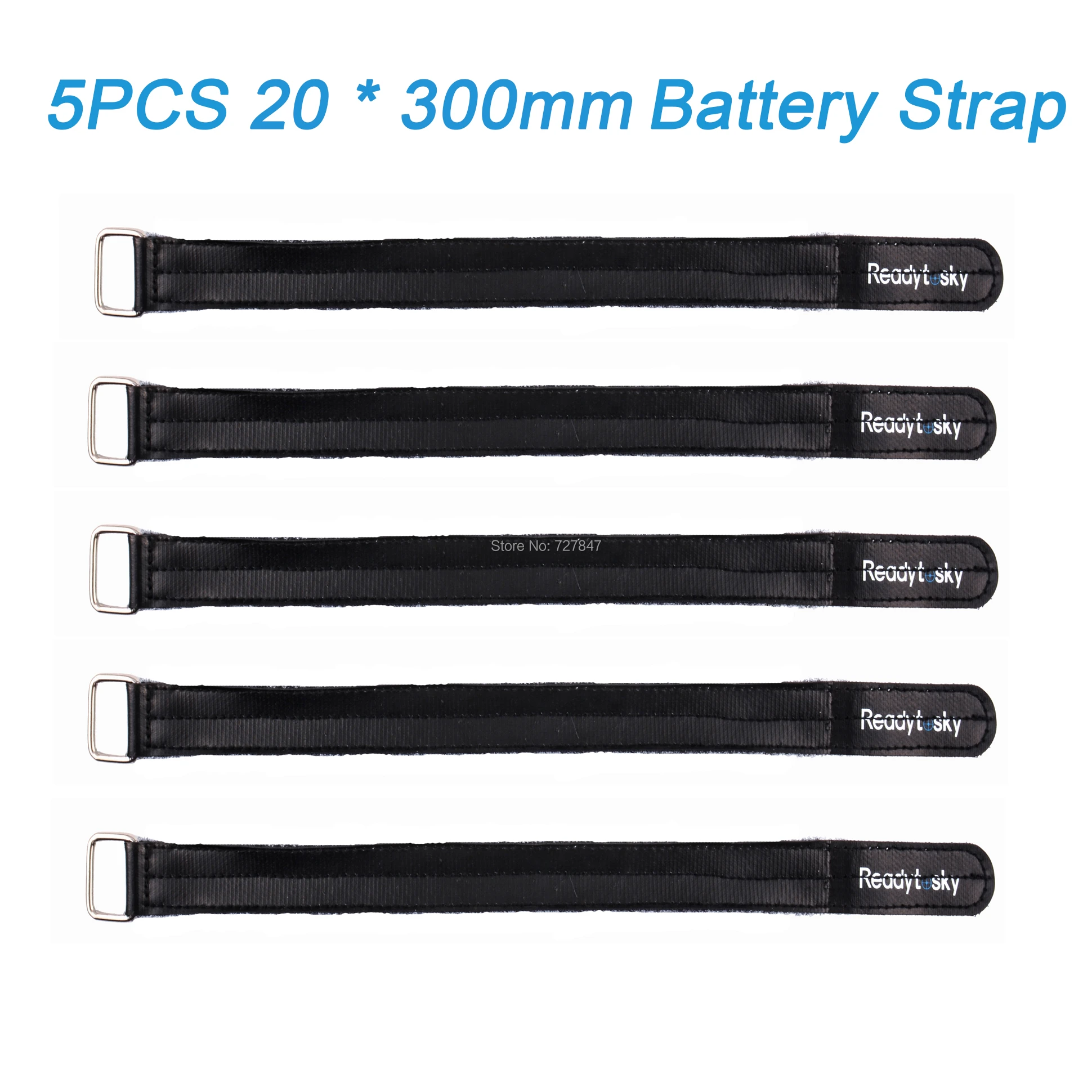 5PCS Update 20*300mm Black Magic Camera Lipo Battery Strap Buckle For RC Drone