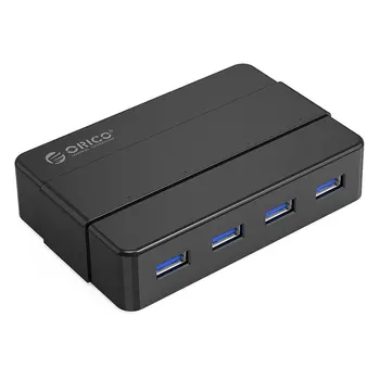 

ORICO 4 Port USB3.0 HUB 5Gbps SuperSpeed Portable 12V2.0A Power Adapter VIA Controller 3.3Ft For Laptop Desktop Peripherals USB