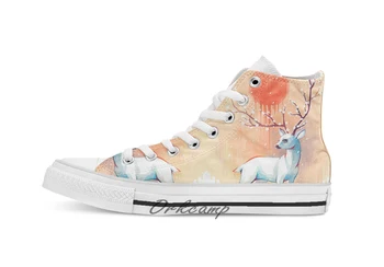 

Spring Spirit Custom Casual High Top lace-up Canvas shoes sneakers Drop shipping