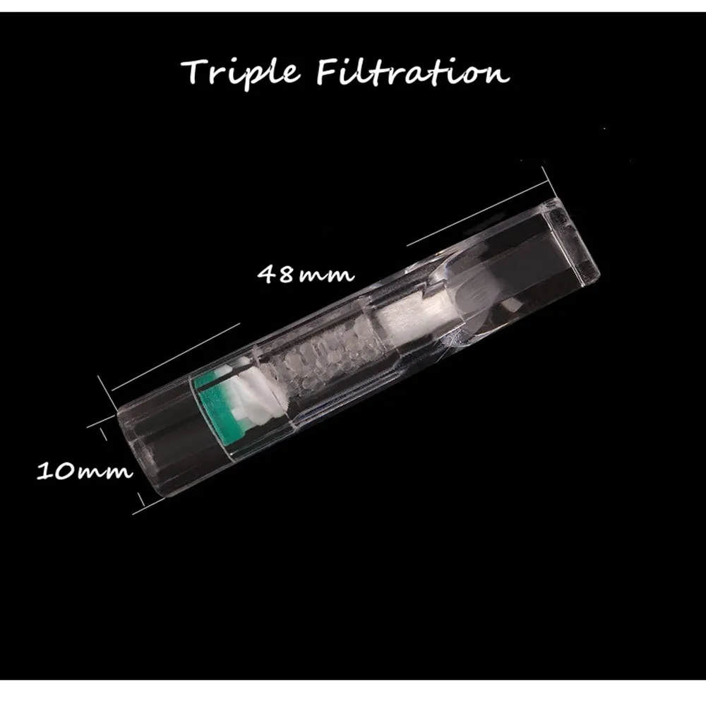 10 шт / партия одноразового дымового фильтра для уменьшения смолы и никотина, WL138 сигареты фильтр, три раза