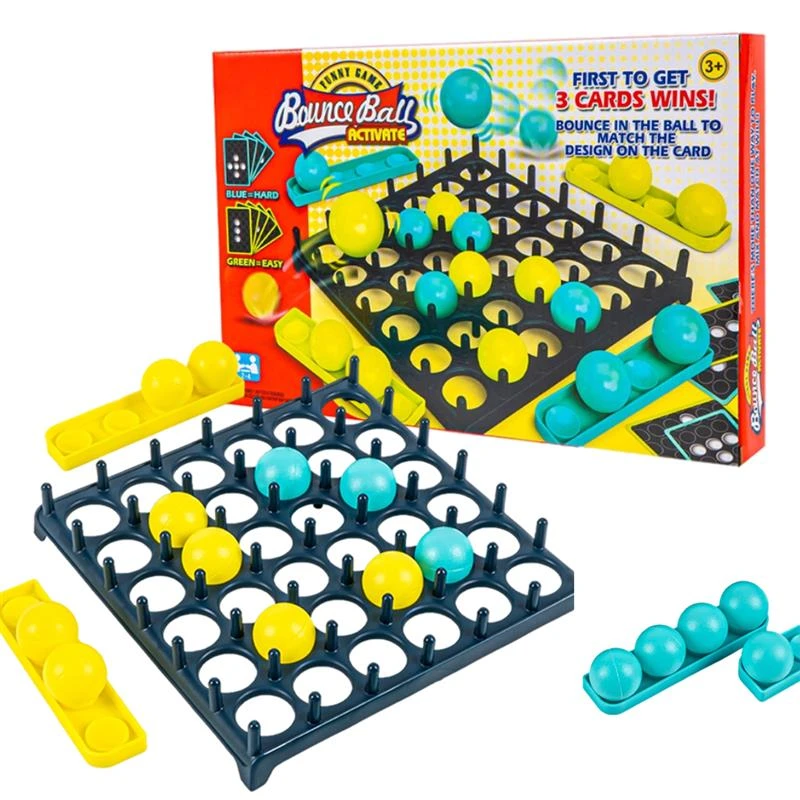 NEW Bouncy Ball Game Jumping Ball Board Games For Kids Set Activate Ball Game Family And Party