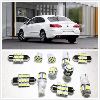 

11 set White LED Lights Interior Package 10 & 36mm&39mm&41mm Map Dome For Volkswagen Passat CC Beetle Caddy 2000-2019