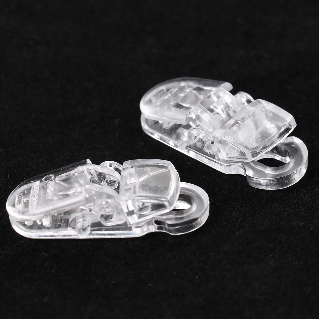 Pack of 10 Clear Baby Pacifier T Shape Clips for Soother/Dummy/Bib/Suspender/Paci/Toy Holder with Gripping Teeth | Детская одежда и