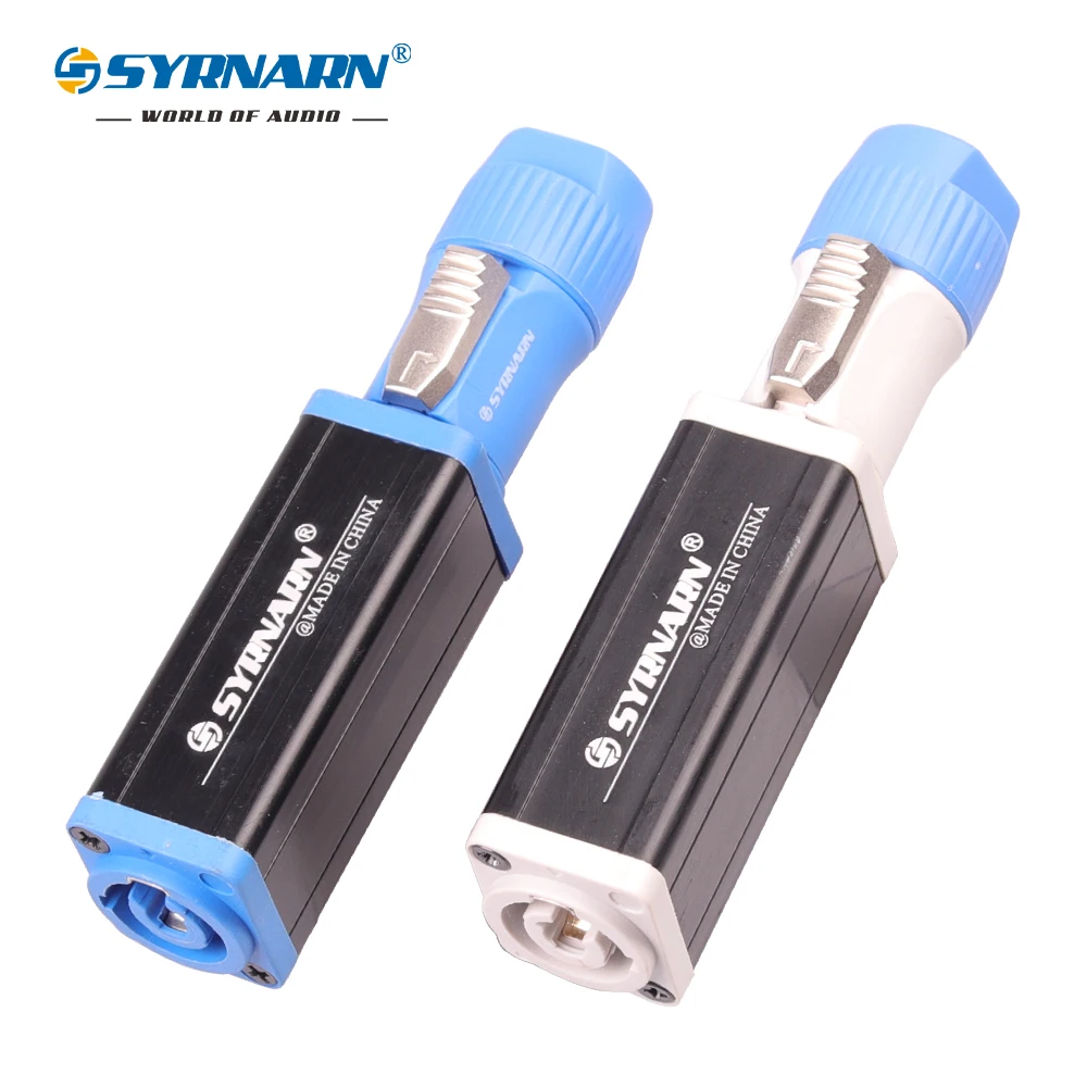 

syrnarn 1pcs New Arrival LED PowerCon AC Coupler Adapter Extender connector High quality Speakon Panel mount straight adapter