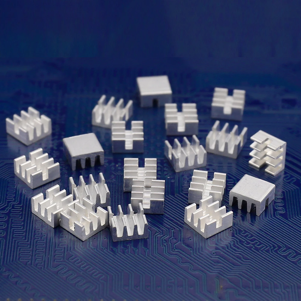 40 Pieces LOT Mini 6.4mm x 6mm x 3.7m Aluminum Heatsink For MOS IC Chipset Chip Radiator
