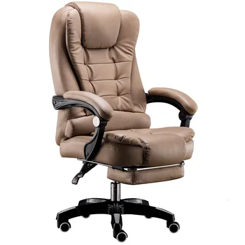 

Lie Leather Leisure Time To Work In An Office Chair Massage Footrest Lift Swivel Chair Class Chair Computer Chair Household