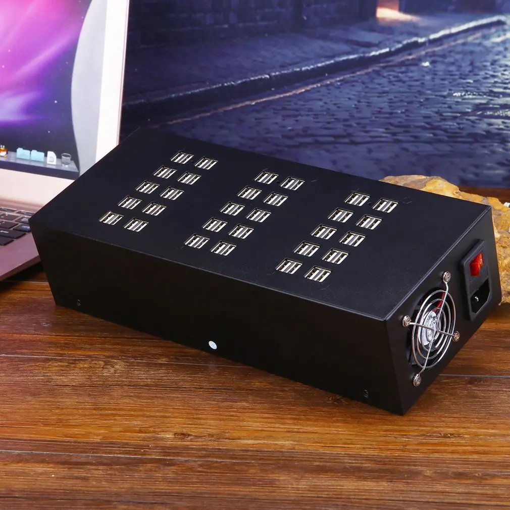 Смарт-Зарядное устройство супер Скорость 60 Порты и разъёмы USB концентратор зарядка через usb станция зарядное устройство с USB 3,0 данные встроенный Питание для мобильных телефонов, планшетов