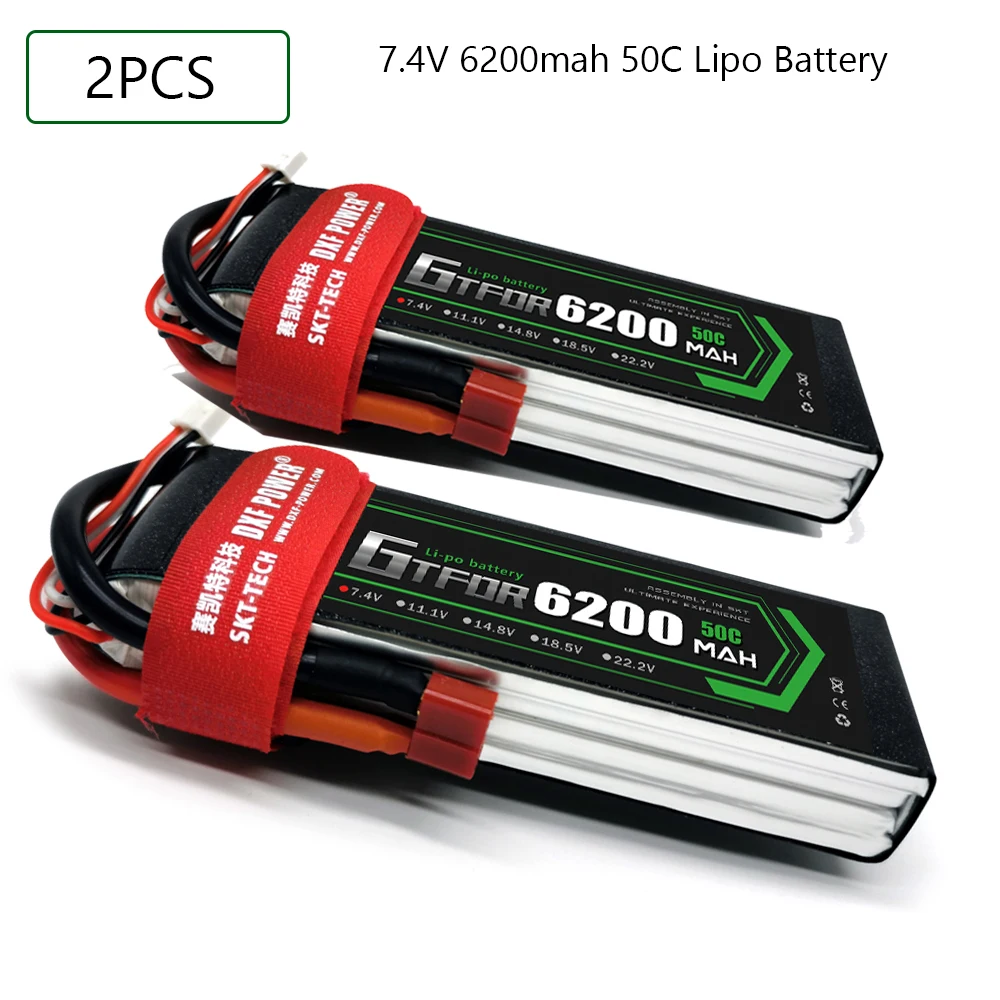 Fora de Estrada Barcos de Carro 50c para Corridas Gtfdr Lipo Bateria 6200mah 50c-100c Xt60 t Deans Xt90 Ec5 Fpv Drone Aviões rc Peças 2 s 7.4 v