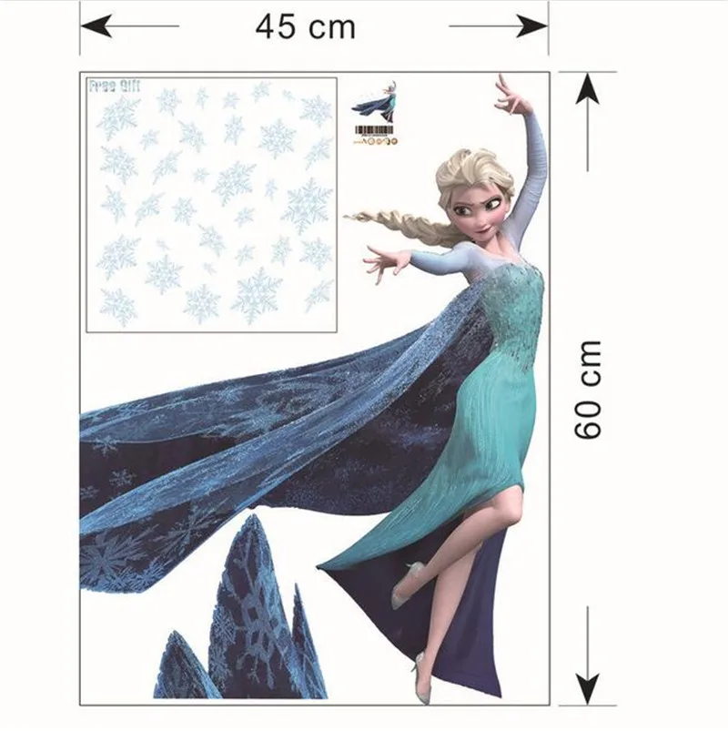 3D Frozen cartoon wall stickers for children’s room, kindergarten bedroom wall decoration movie posters