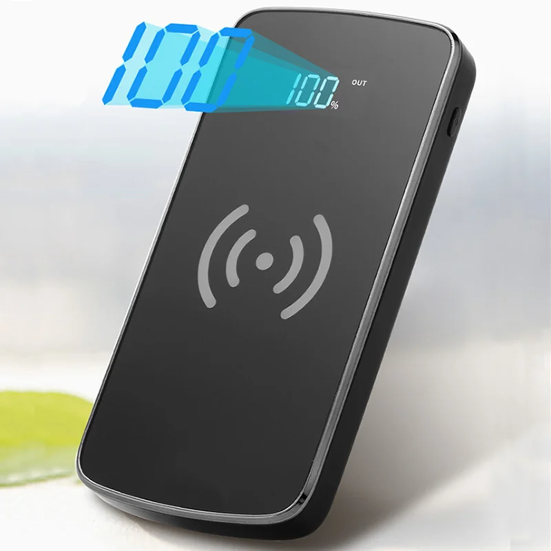 30000 мАч QI Беспроводное зарядное устройство power Bank для iPhone X XS samsung S9 S8 Xiaomi 2 USB зарядное устройство беспроводной внешний аккумулятор