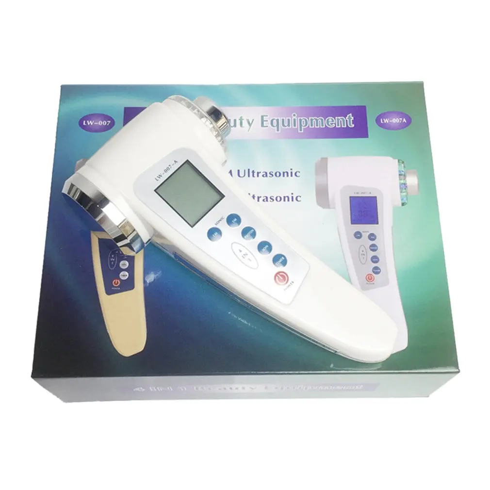 

Double-Head Ultrasonic Beauty Instrument Ion Import And Export Cleansing Instrument Home Color Light Rejuvenation