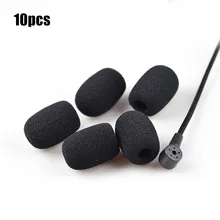 10Pcs Mini Sponge Foam Microphone Headphone Sponge Windshield Microphone Cover Headphone Ear Pad 6-8 Mm Headphone Accessories