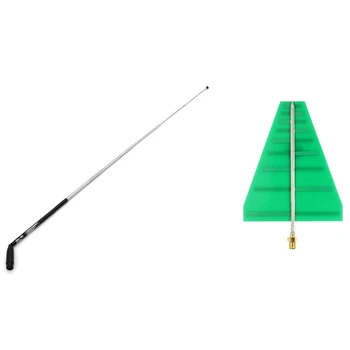 

SRH789 SMA Male 95-1100MHz Foldable Telescopic Antenna & 5-6DB 1.35GHz-9.5GHz UWB Ultra Wideband Log Periodic Antenna