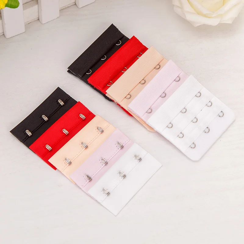 

4pcs/lot Bra Extender Women Extension for Bra Accessories 3 Hooks Clasp Extender Inserts Sewing Hooks Intimates Accessories