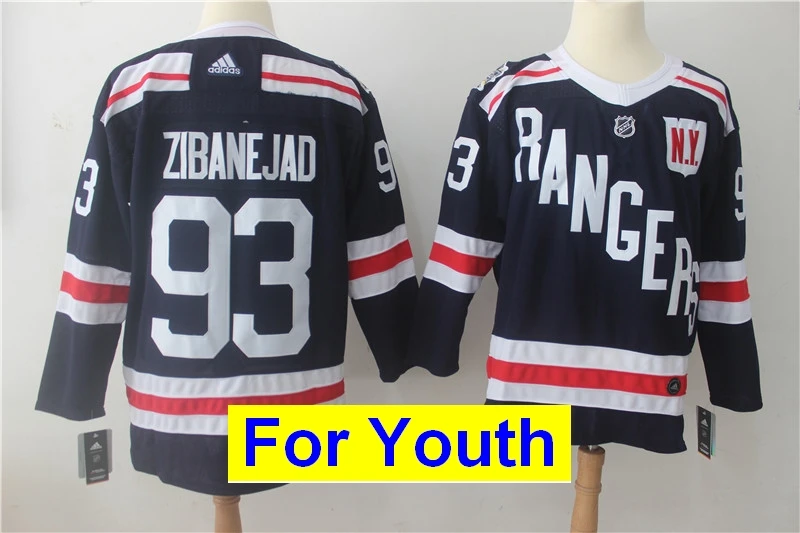 Детский Молодежный Нью-Йорк артеми Panarin Henrik Lundqvist Mika Zibanejad коврики Zuccarello Ryan McDonagh трикотажные изделия - Цвет: Зеленый