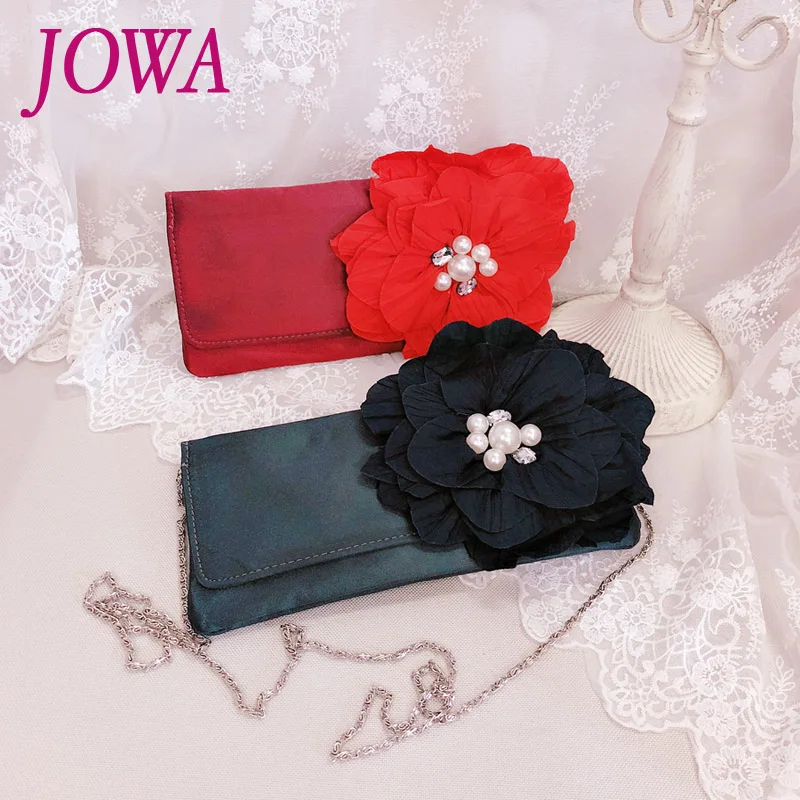 

Special Offer Flowers Clutch Evening Bag Elegent Satin Women Handbag For Lady Shoulder banquet Bag For Wedding/Dating/Party