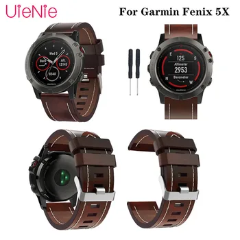 

26mm pointed belt For Garmin Fenix ​​5X / 5X Plus series luxury new leather replacement wristband strap For Garmin Fenix ​​6X