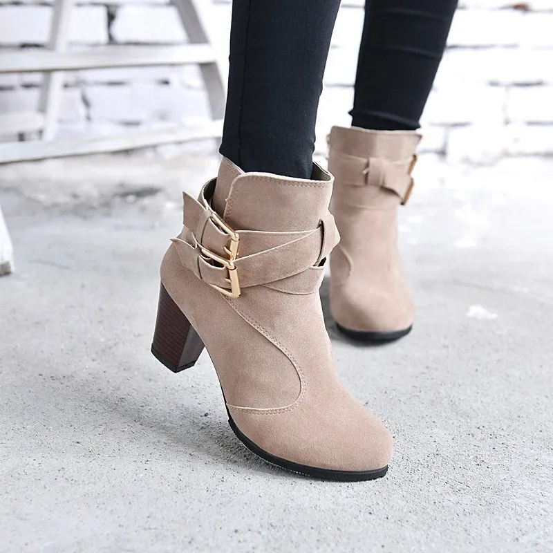 

Autumn Large Size Women's Boots Winter Autumn Ankle Boots W