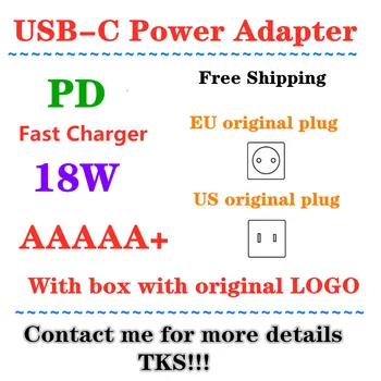

Type-C Quick Charge Travel Adapter10pcs AAAAA+ 18W PD Fast Charger for i11 Pro XR XS Max Pad EU US A1720 A1692 USB