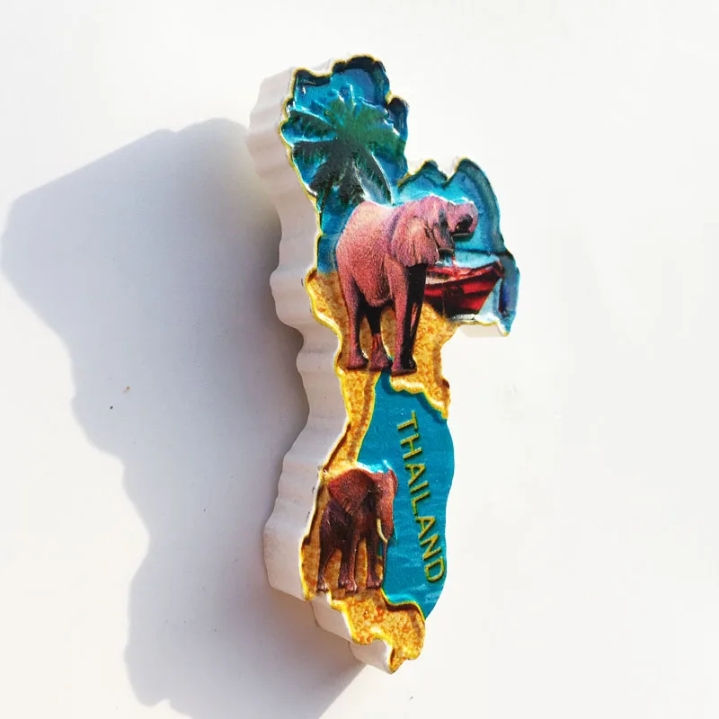 Aimant Collection Aimant Frigo 3D Éléphant Thaïlande - Décoration