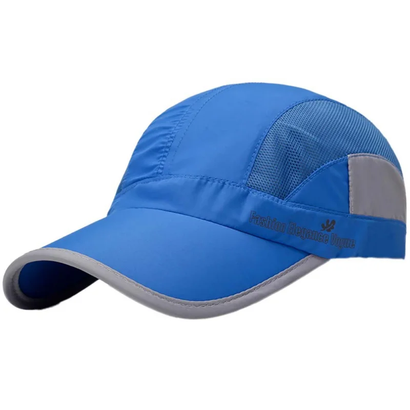 Летняя Спортивная Кепка для бега мужские и женские дышащие быстросохнущие сетчатые шапки женские солнцезащитные кепки - Цвет: L