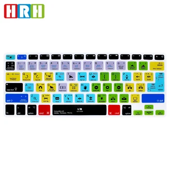 

HRH Premiere Pro CC Spanish Function Silicone Keyboard Cover Protector Keypad Skin For Mac Air Pro Retina 13"15"17" EU/US