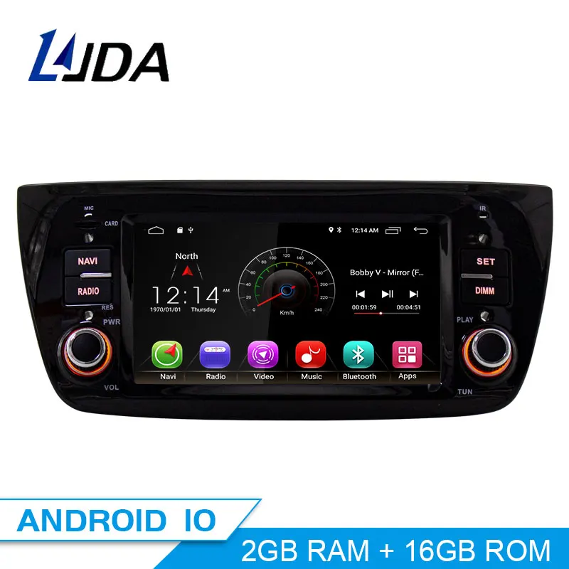 US $267.72 LJDA Android 100 Car DVD Player For FIAT DOBLO 20102016 WIFI Car Multimedia Stereo GPS 1 Din Car Radio DSP WIFI Audio Stereo