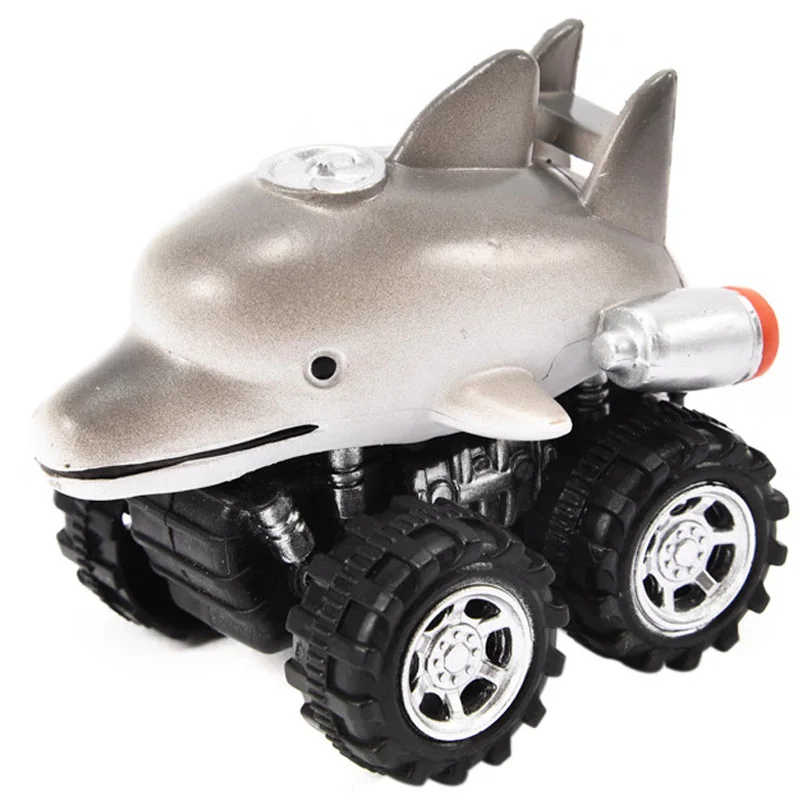 Mini Vehicle Animal Pull Back Cars With Big Tire Wheel Creative Gifts For Kids Style Car Model Toy Dolphin | Игрушки и хобби